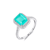 925 Sterling Silver Blue Tourmaline Ring