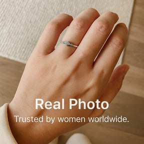 925 Sterling Silver Blue Zirconia Ring Set