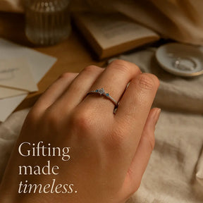 925 Sterling Silver Blue Zirconia Ring Set