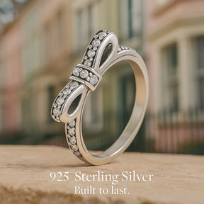 925 Sterling Silver Bow Ring