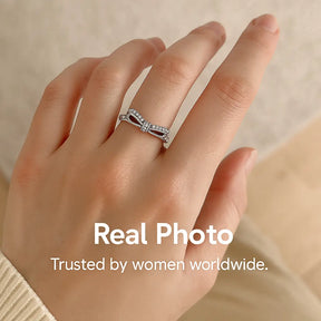 925 Sterling Silver Bow Ring
