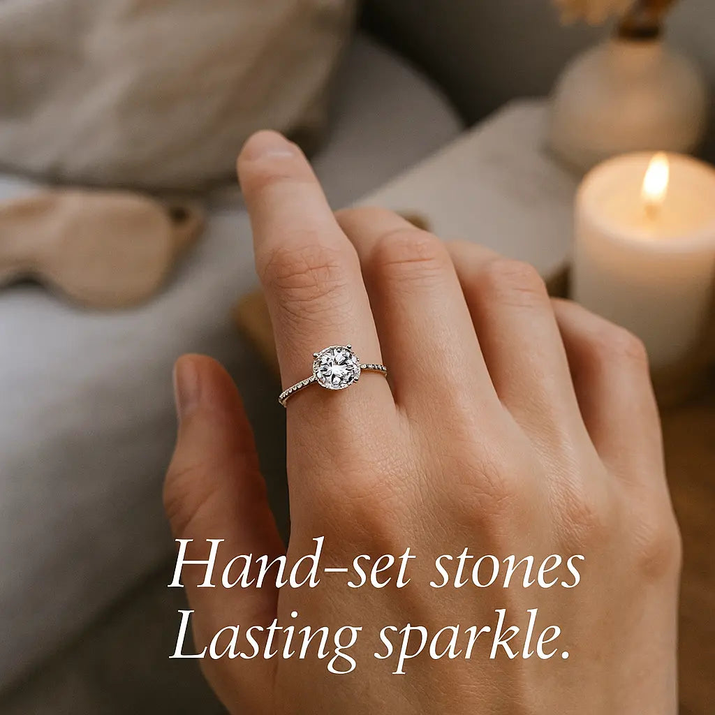 925 Sterling Silver Brilliant Stone Ring