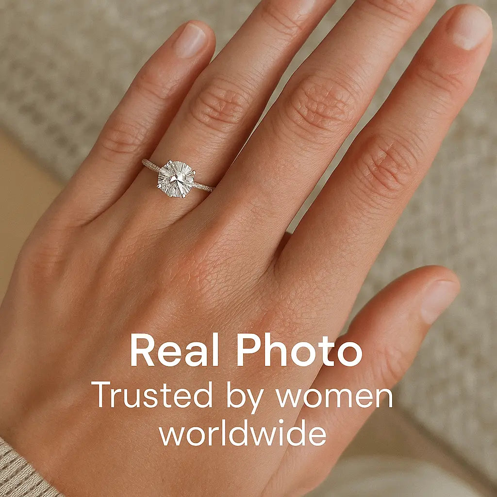 925 Sterling Silver Brilliant Stone Ring