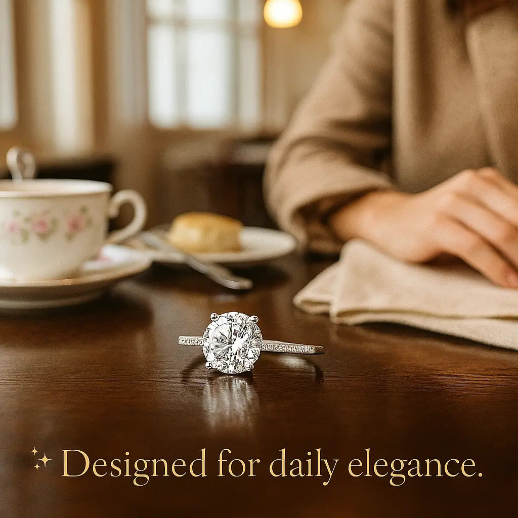 925 Sterling Silver Brilliant Stone Ring