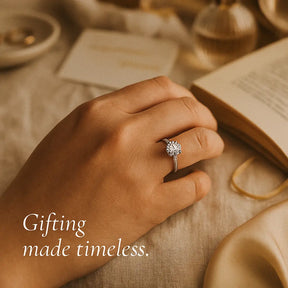 925 Sterling Silver Brilliant Stone Ring