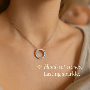 Circle of Love Necklace in 925 Silver