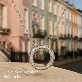 Circle of Love Necklace in 925 Silver