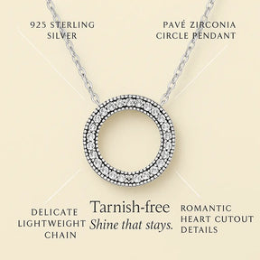 Circle of Love Necklace in 925 Silver