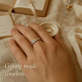 925 Sterling Silver Colorful Hearts Ring
