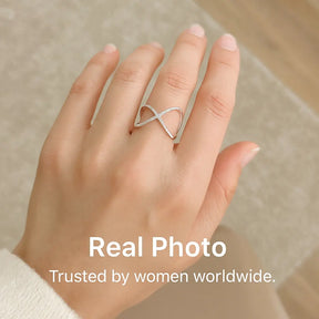 925 Sterling Silver Criss-Cross Ring