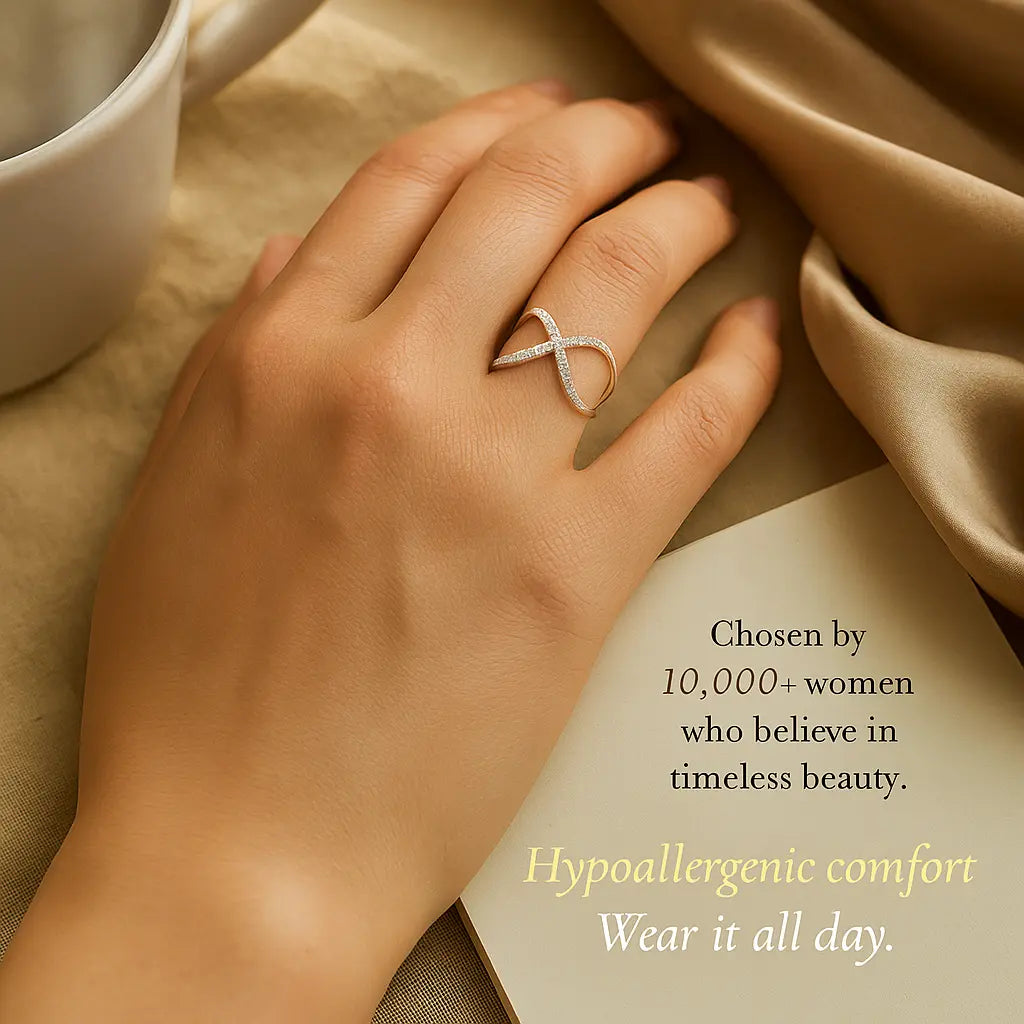 925 Sterling Silver Criss-Cross Ring