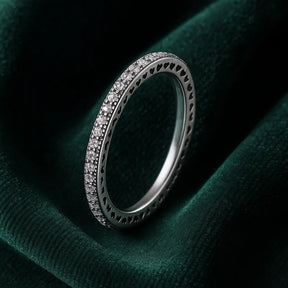 925 Sterling Silver Cut-Out Hearts Ring