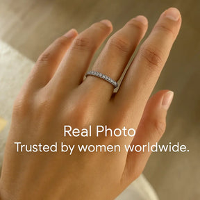 925 Sterling Silver Cut-Out Hearts Ring