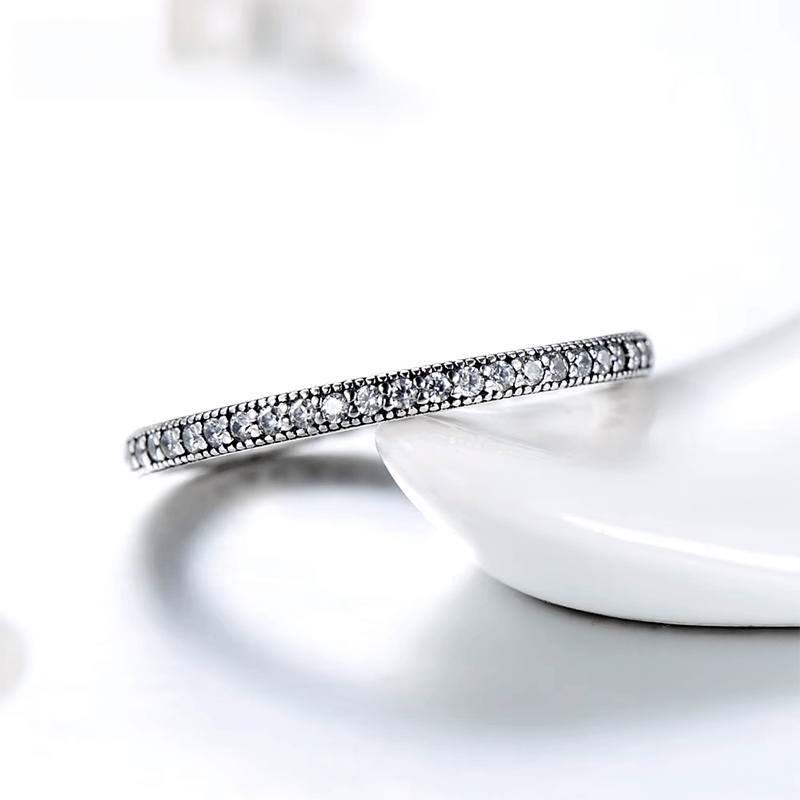 925 Sterling Silver Cut-Out Hearts Ring
