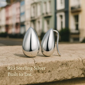 Silver Drop Earrings in 925 Silver