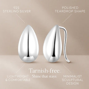 Silver Drop Earrings in 925 Silver