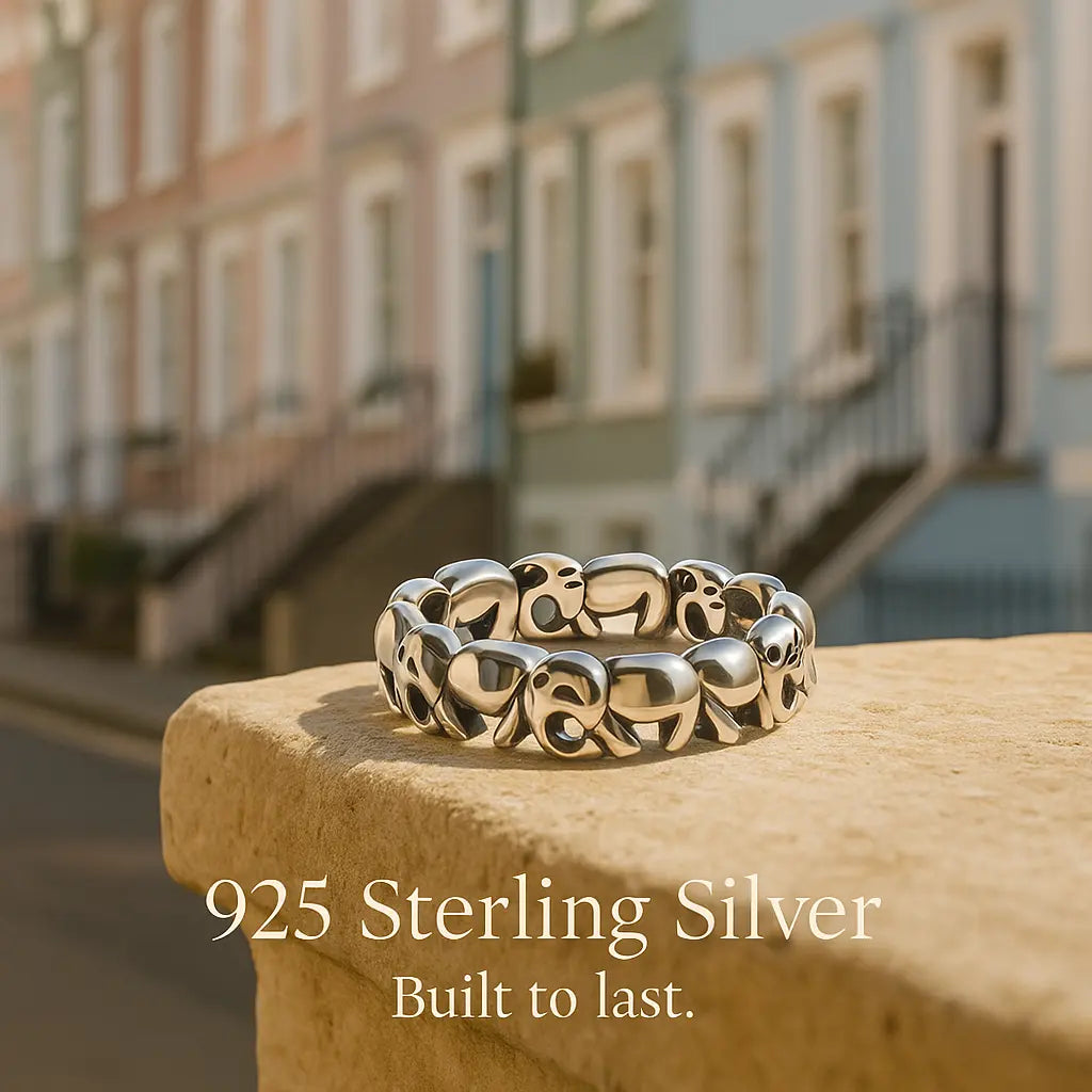 925 Sterling Silver Elephant Ring