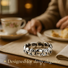 925 Sterling Silver Elephant Ring