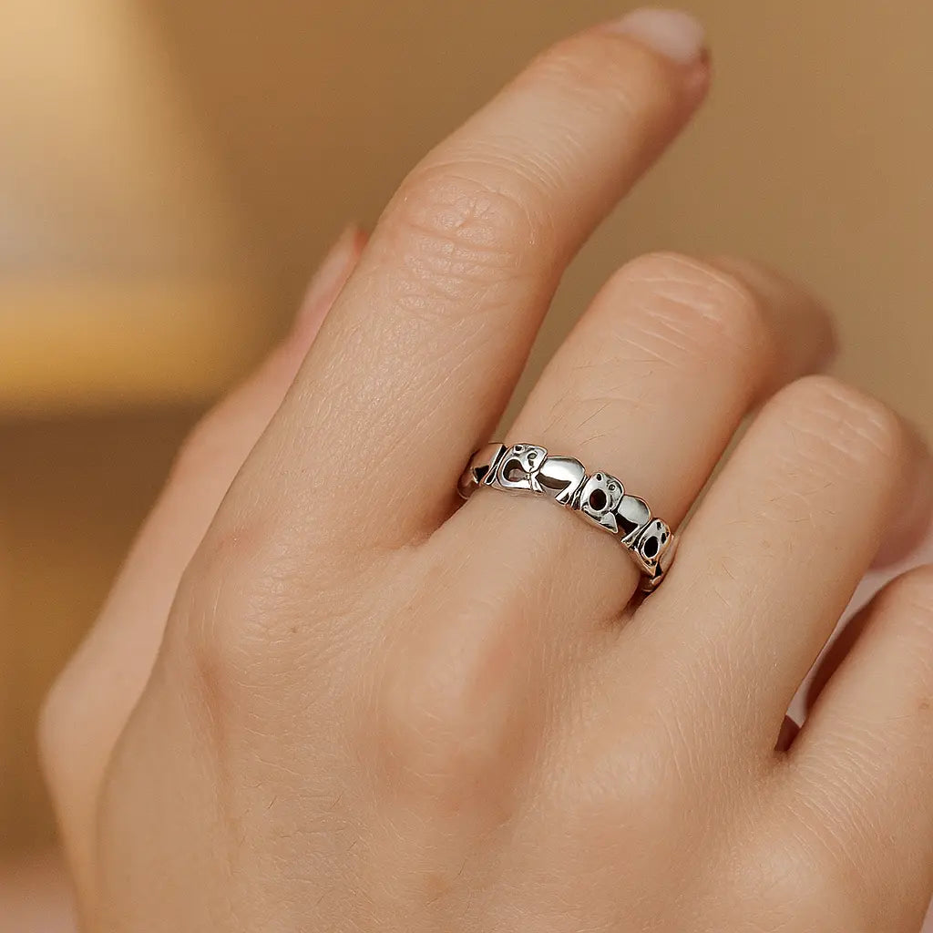 925 Sterling Silver Elephant Ring