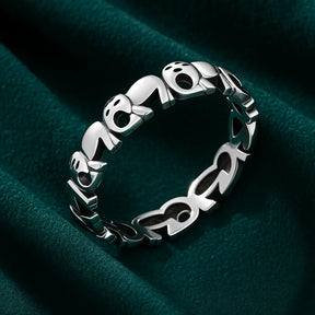 925 Sterling Silver Elephant Ring