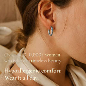 Eternal Hearts 925 Silver Earrings