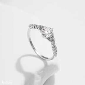 Sterling silver eternity ring with sparkling zirconia cluster – timeless and elegant band for special occasions or gifting