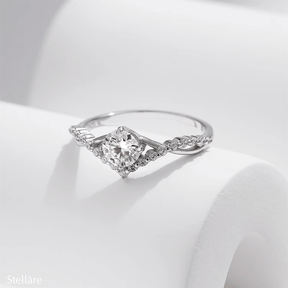 Sterling silver eternity ring with sparkling zirconia cluster – timeless and elegant band for special occasions or gifting
