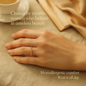 925 Sterling Silver Floral Ring Set