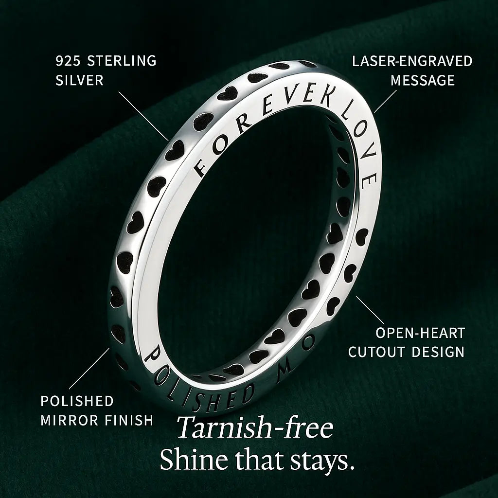 925 Sterling Silver "Forever Love" Ring