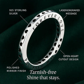 925 Sterling Silver "Forever Love" Ring