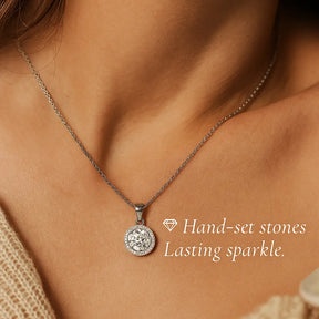 Halo of Light Necklace in 925 Silver