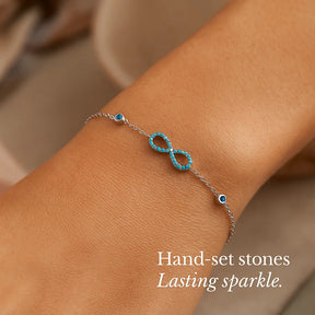 Infinite Link Bracelet in 925 Sterling Silver