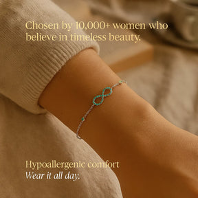 Infinite Link Bracelet in 925 Sterling Silver