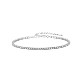 Sterling silver tennis bracelet with sparkling zirconia stones – elegant and timeless piece for daily wear or special occasions