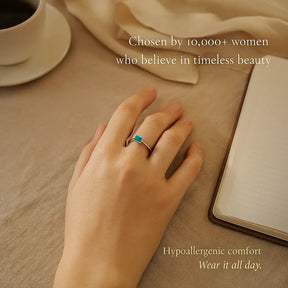 Oval Stone Ring in 925 Sterling Silver
