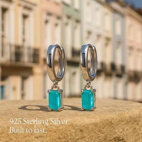 Turquoise Elegance 925 Silver Earrings