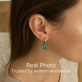 Turquoise Elegance 925 Silver Earrings