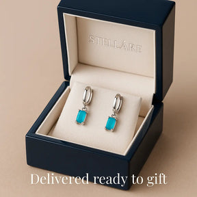 Turquoise Elegance 925 Silver Earrings