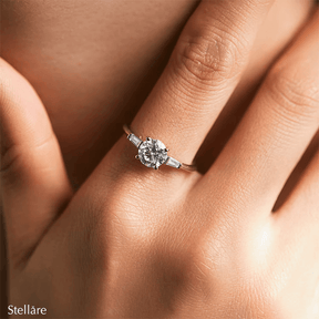 Timeless elegance ring in sterling silver displayed on white background