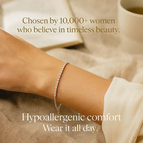 Zirconia Brilliance Bracelet in 925 Silver